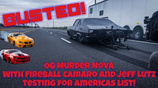 BUSTED WHILE TESTING FOR STREET OUTLAWS AMERICAS LIST SEASON 2 [upl. by Itnaihc879]