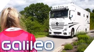 700000€ Dieser LKW ist ein XXL LuxusWohnmobil  Galileo  ProSieben [upl. by Fanestil]