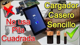 como cargar celular sin electricidad con pilas AA AAA [upl. by Row]