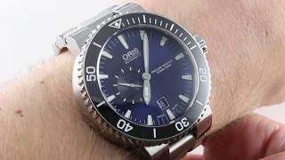 Oris Aquis Small Second 743 7673 4135 Luxury Watch Review [upl. by Anihsit321]