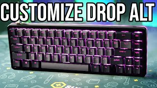 How To CUSTOMIZE Drop Alt Keyboard LIGHTS And REMAP KEYS [upl. by Susejedairam6]