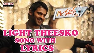 Light Theesko Song With Lyrics  Mr Perfect Songs  PrabhasKajal AggarwalDSPAditya Music Telugu [upl. by Dewhirst781]