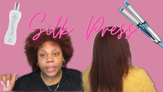 Silk Press On My Natural HairType 4 Hair [upl. by Irakab]