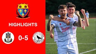 Caerleon 05 Cwmbrân Town  Gwent FA Senior cup  Quarter final highlights [upl. by Sabino]