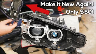 The Ultimate BMW Headlight Lens Replacement Guide [upl. by Rayna832]