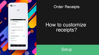 Clover POS How to customize receipts [upl. by Nnaeus]