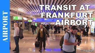 TRANSIT WALK AT FRANKFURT Airport FRA Terminal 1  Connection Flight Transfer Arriving amp Departing [upl. by Eelanna]