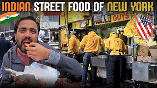 Indian Street Food in New York USA 🇺🇸 [upl. by Inirt]