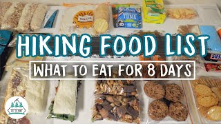 Hiking Food List  What To Eat For 8 Days  Great Ocean Walk [upl. by Loring]